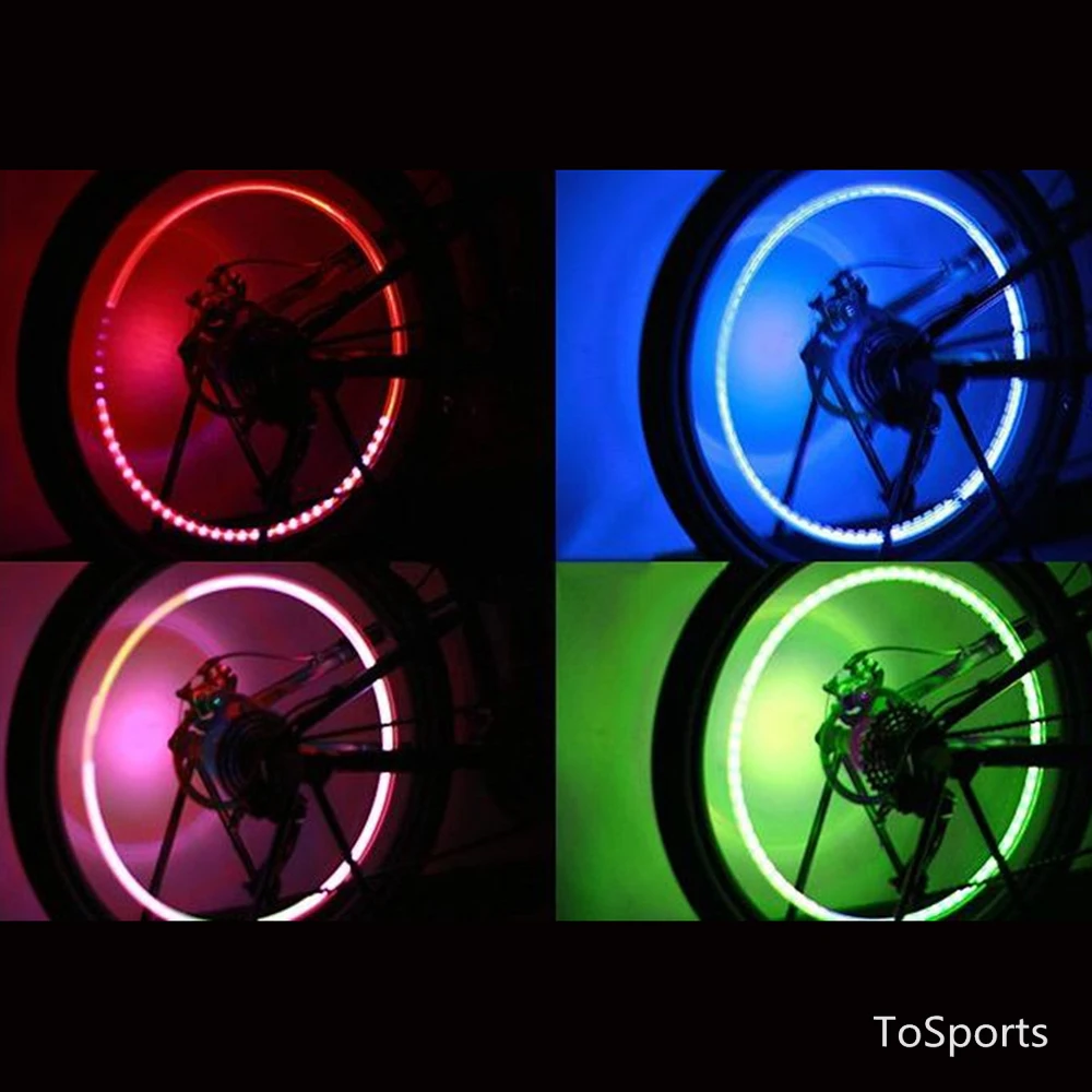 2 ks Bicykel Osvetlenie, Výzdobu Auta Bicykel na Motocykel, LED Lampa Kolesa Svetlo Vonkajšie Cyklistické Bycicle Koleso Svetla Príslušenstvo