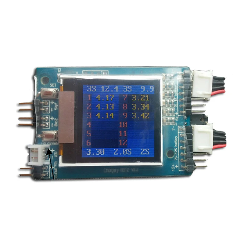 2 ks Chargery BS12 Mikroprocesorom riadené Monitor Snímača Šetrič Watcher TFT LCD Displej 2S ~ 12S Lipo Li-ion Lifepo4 Batérie