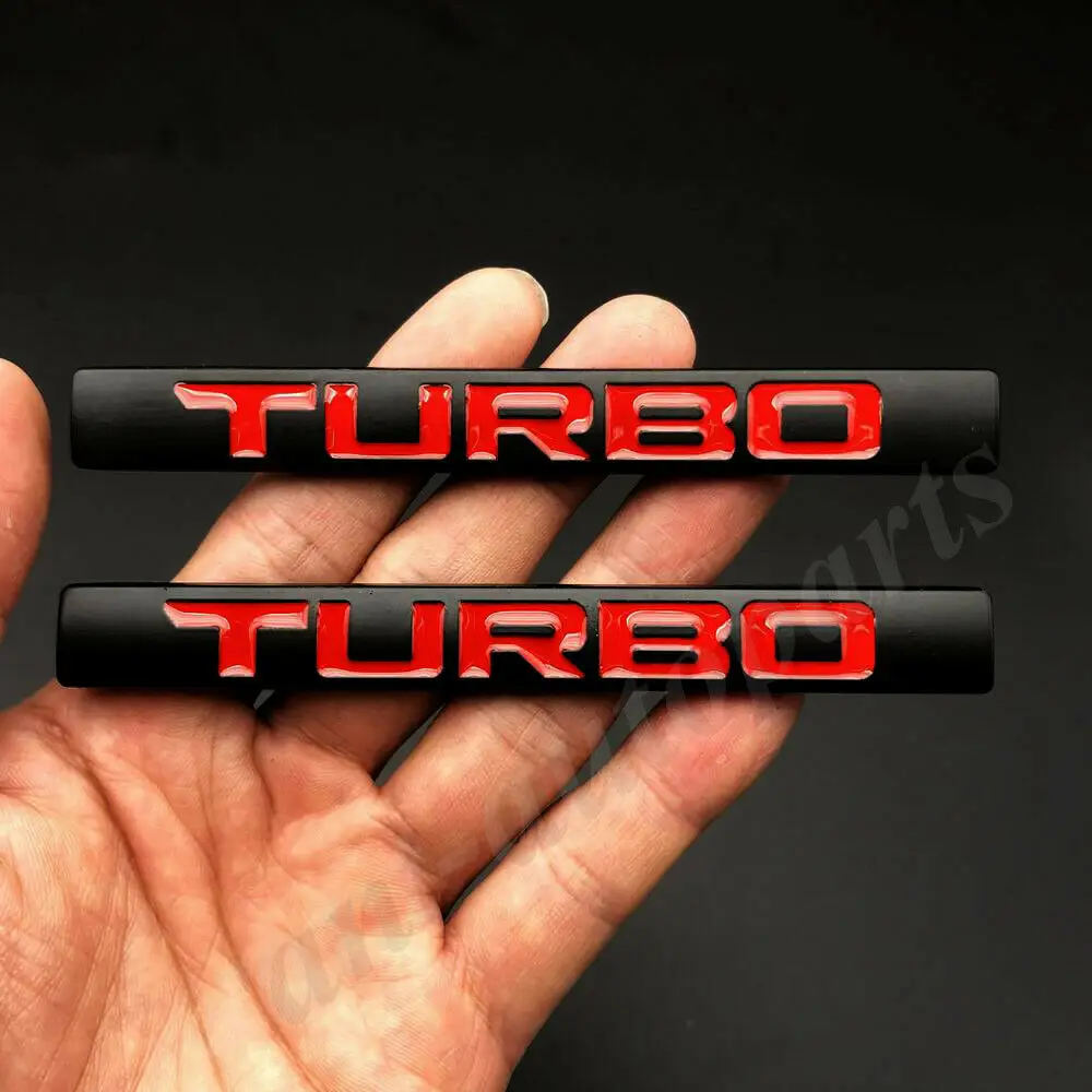 2 ks Kovové Čierne Turbo Kufri Znak, Odznak Odtlačkový Nálepka som VTEC 370 220 210