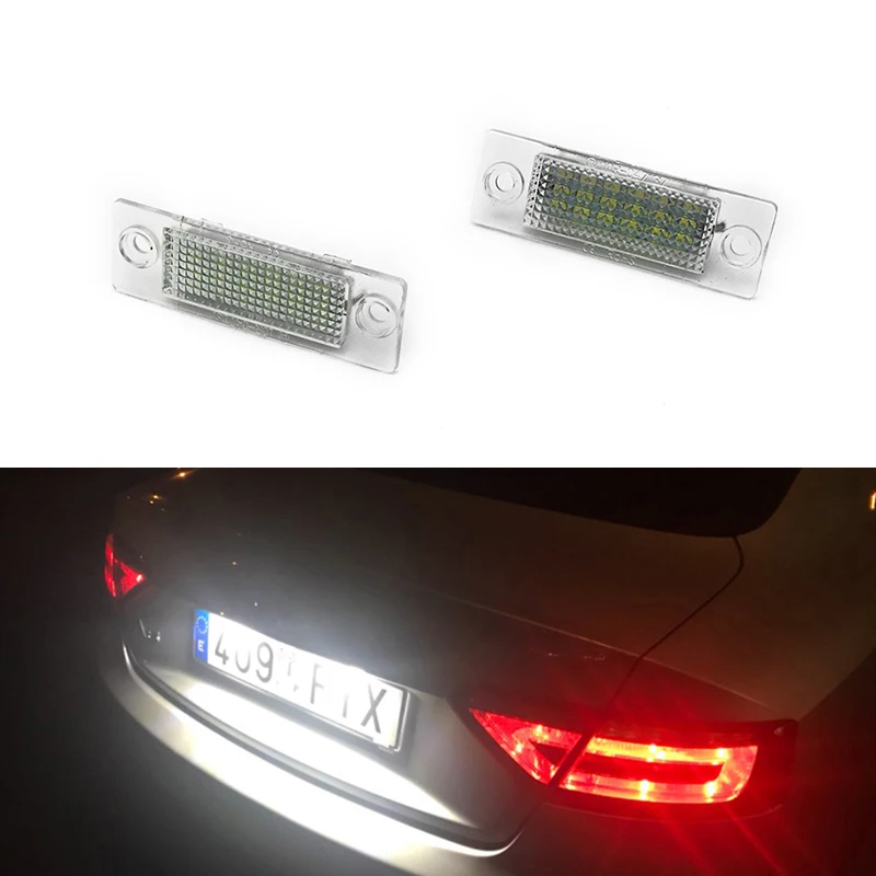2 ks Na VW Golf 5 plus roky 2005-2009 12V 18SMD LED Auto Licenčné Číslo Doska Svetlo Lampy Žiadna Chyba