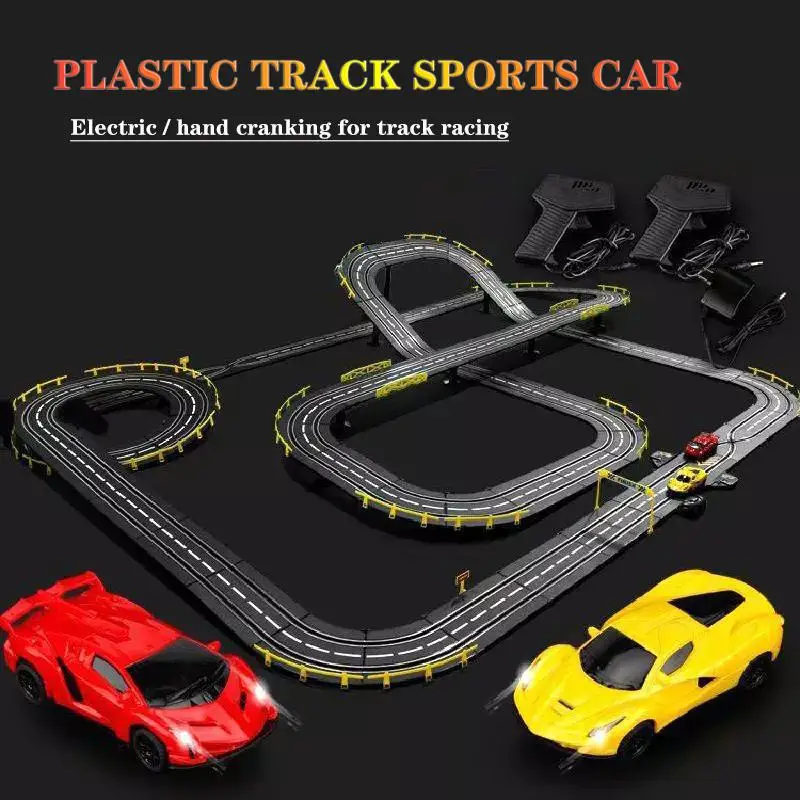 2 ks Plastových Koľajového Vozidla Pre Elektrické A Ručné Naštartovaní Track Racing Hračka Železničnej Auto Príslušenstvo, Hračky pre Deti