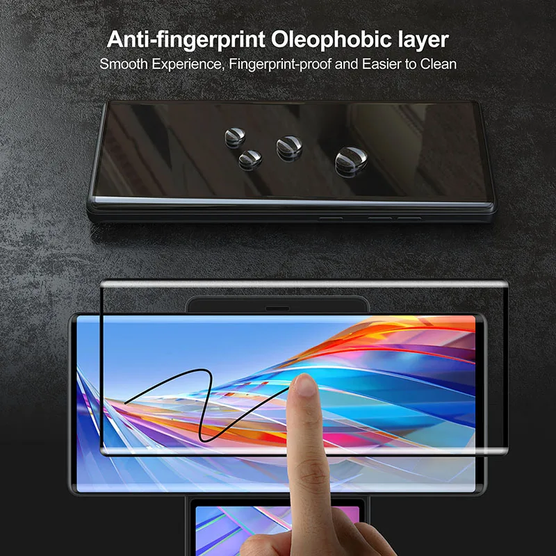 2 ks Pre LG Krídlo 5G 2020 Premium 3D Zakrivené Tvrdeného Skla Film Obrazovky Chrániče Úplné Predné Chránič Mobilné telefóny, Príslušenstvo