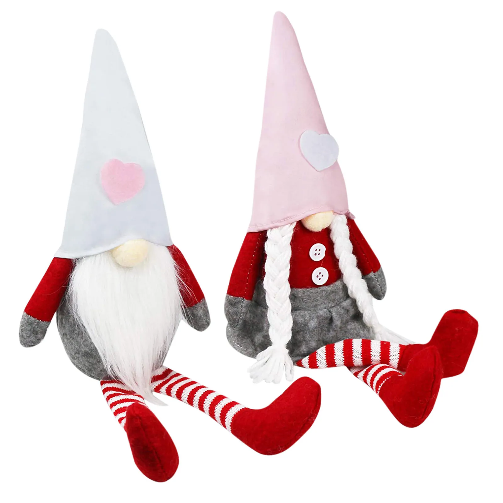 2 ks Valentine je Prítomný Oblečenie pre Bábiku Anonymný Valentines Day Gnome Plyšové Anonymný Bábika Dekorácie Prívesok Dekorácie 2021 Nových#9