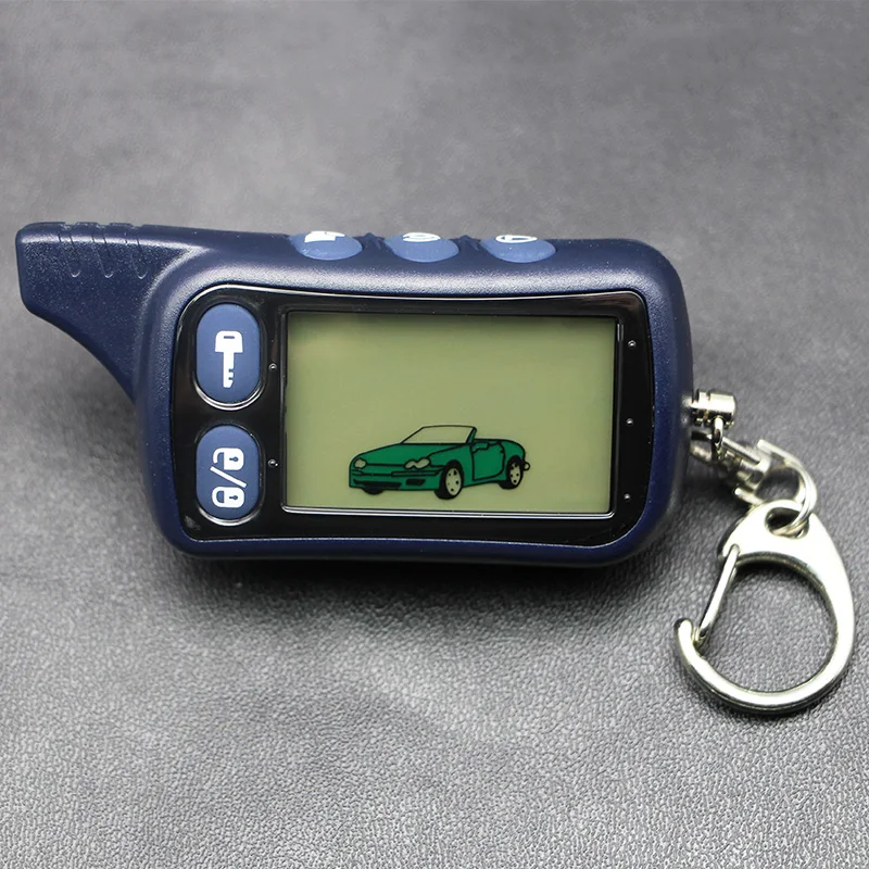 2-pásmový TZ9010 LCD Diaľkové Ovládanie Kľúčom,TZ-9010 príveskom Reťazca pre Vozidla Bezpečnosti Dve Spôsobom, Auto Alarm Systém Tomahawk TZ 9010
