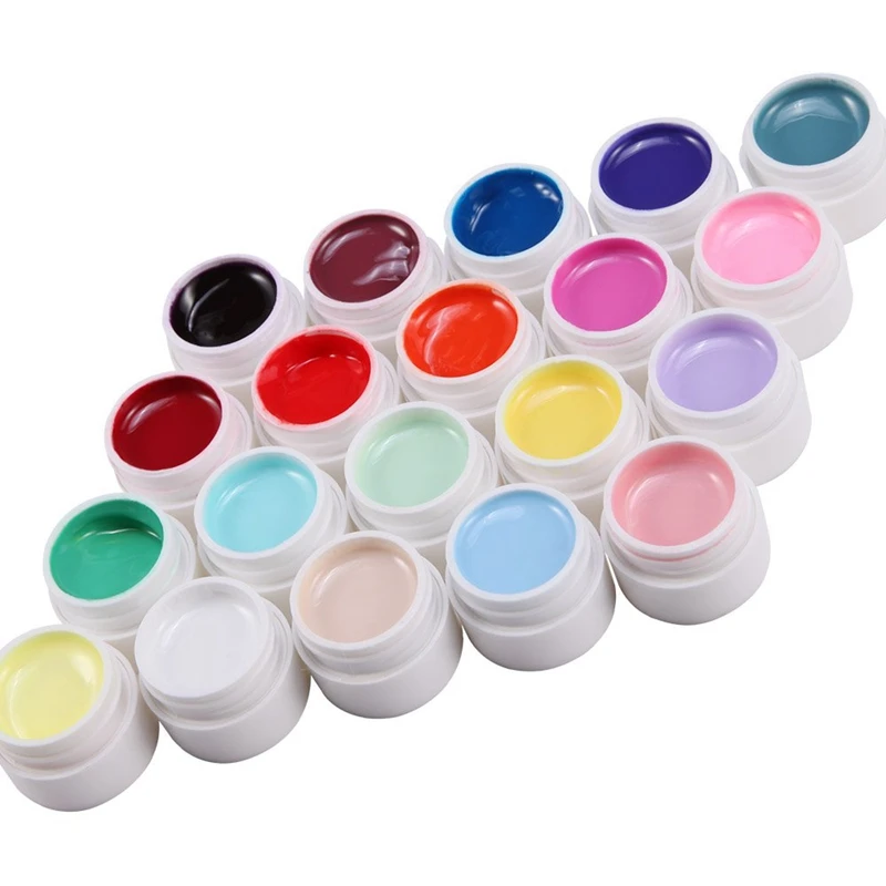 20 farieb, veľa UV Gél rozsah milkshake PR falošný necht tip manikúra