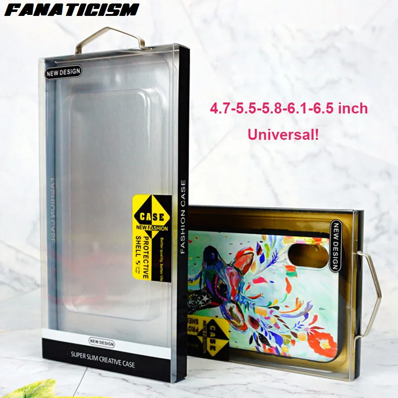 200pcs PVC Plastu Maloobchodné Balenia Plastový obal Box Pre iPhone 11 XR XS Max 6 7 8 Samusng S20 S10 S9 S8 Plus Telefón Prípadoch