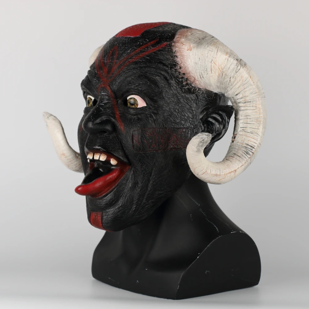 2018 Nové Strašidelné Dospelých, Kostým Koza Diabol Demon Rohaté Zviera Horn Halloween Masky Latex Horor Cosplay Party