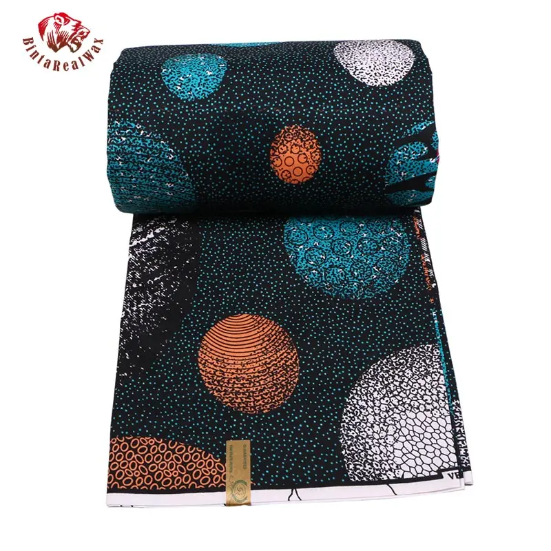 2019 Afriky Vosk Vytlačí Textílie Nové Vosk Bintarealwax Vysoko Kvalitné 6 metrov Afriky Textílie na spoločenské Šaty FP6103