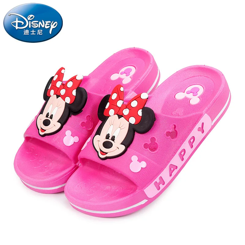 2019 Disney topánky detské papuče lete chlapec Mickey domova non-slip sandále dievčatá Minnie baby topánky