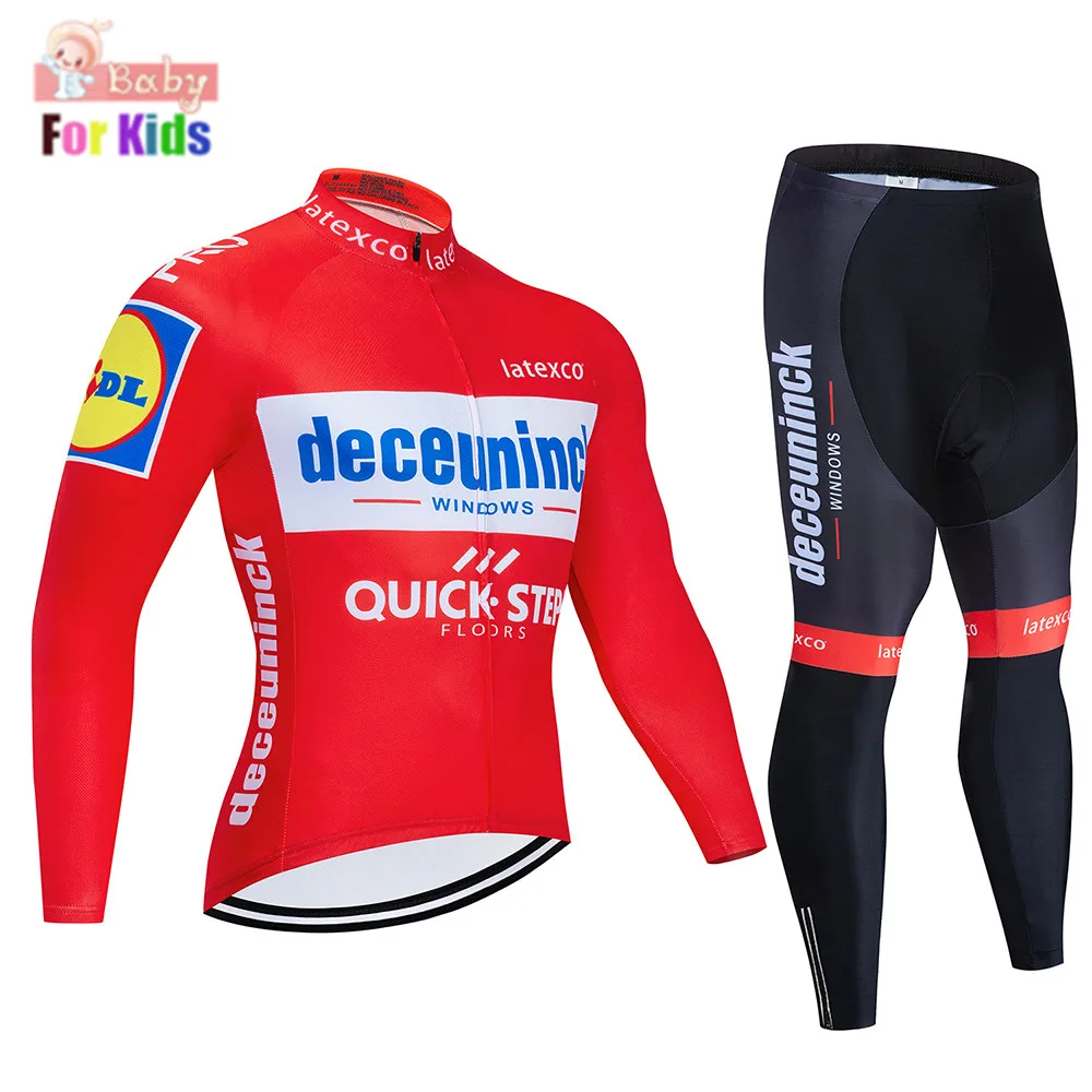 2019 ineos Pro Cyklistické Oblečenie Priedušná Deti Long Sleeve Jersey Nastaviť Športové deti, Požičovňa Bicyklov maillot ciclismo