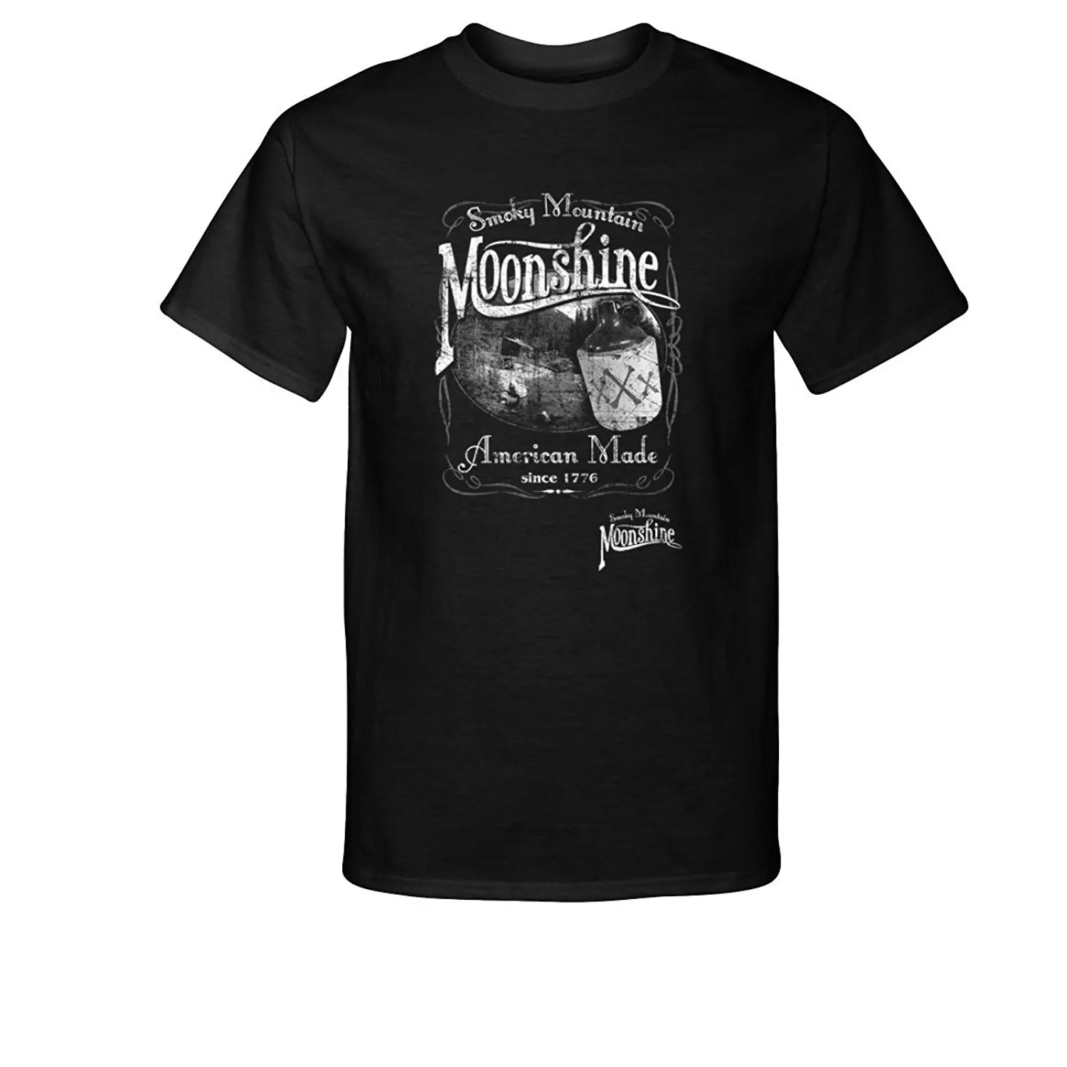 2019 Módne Bavlna Tee Tričko Fashion Smokey Mountain Moonshine Americký Vyrobené T-Shirt