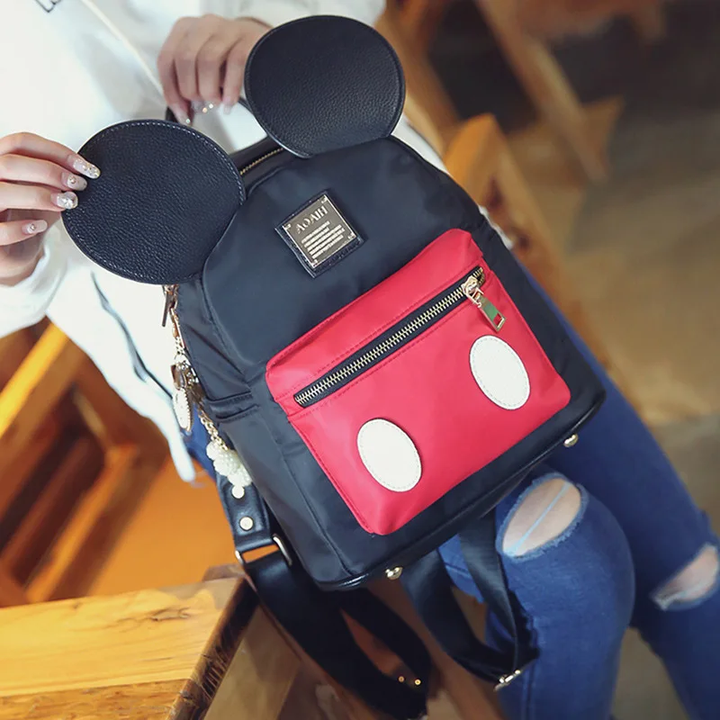 2019 nové Disney plyšové hračky taška roztomilý Mickey batoh Minnie žena nylon študent taška
