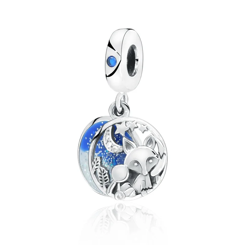 2019 Nové Jesenné Kolekcie 925 Sterling Silver Korálky Fox & Králik Visieť Charms fit Pôvodné Pandora Náramky Ženy DIY Šperky