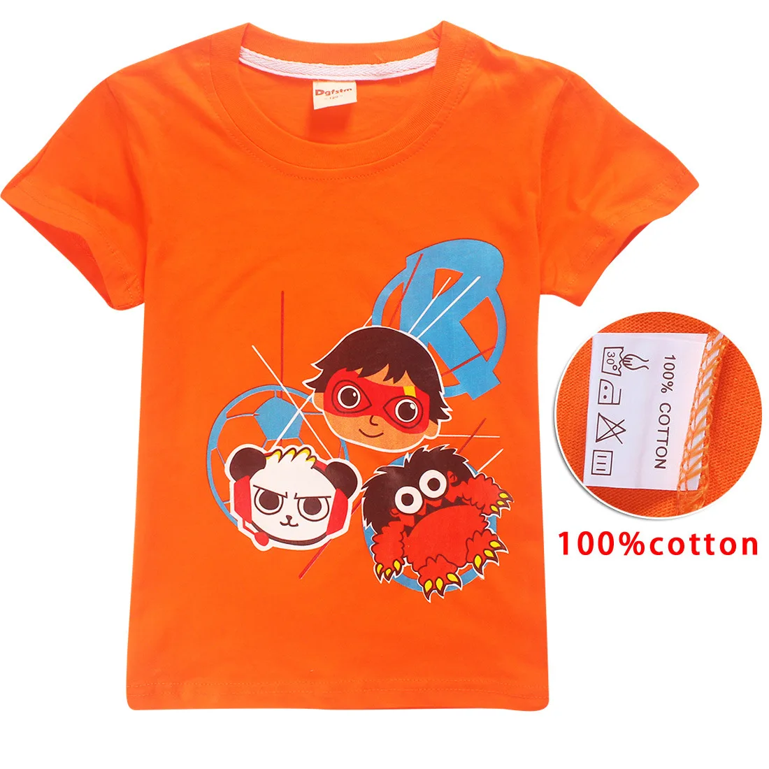 2019 Nové Ryan Hračky Recenziu T Shirt Dieťa Boys Cartoon Pruhované Tlač Tee Tričko Bavlna Pre Deti Oblečenie Dievčatá Topy Maska Oblečenie