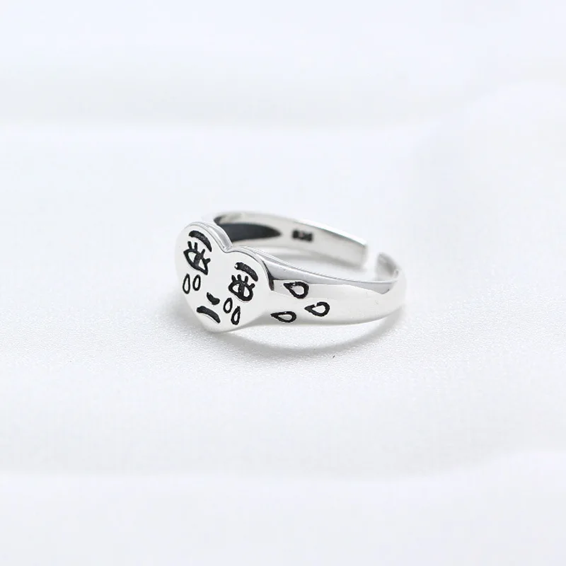 2019 Nový Produkt Čistého Striebra Osobné Slzy 925 Sterling Silver Krúžky Pre Ženy Jednoduché Srdce Dámske Prstene, Šperky