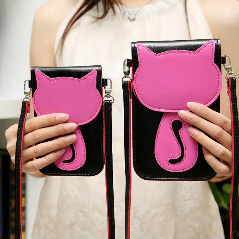 2019 ženy taška messenger tašky ženy módnej značky malé roztomilé Dámy Kreslených mačka peňaženky žena tašky cez rameno, Dámy kabelku darček