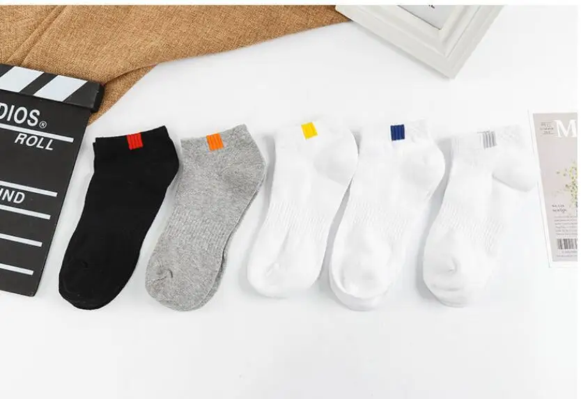 2020 5 ks/veľa mužov Ponožky Priedušná Športové ponožky Farbou Loď ponožky Pohodlné Bavlnené Ponožky