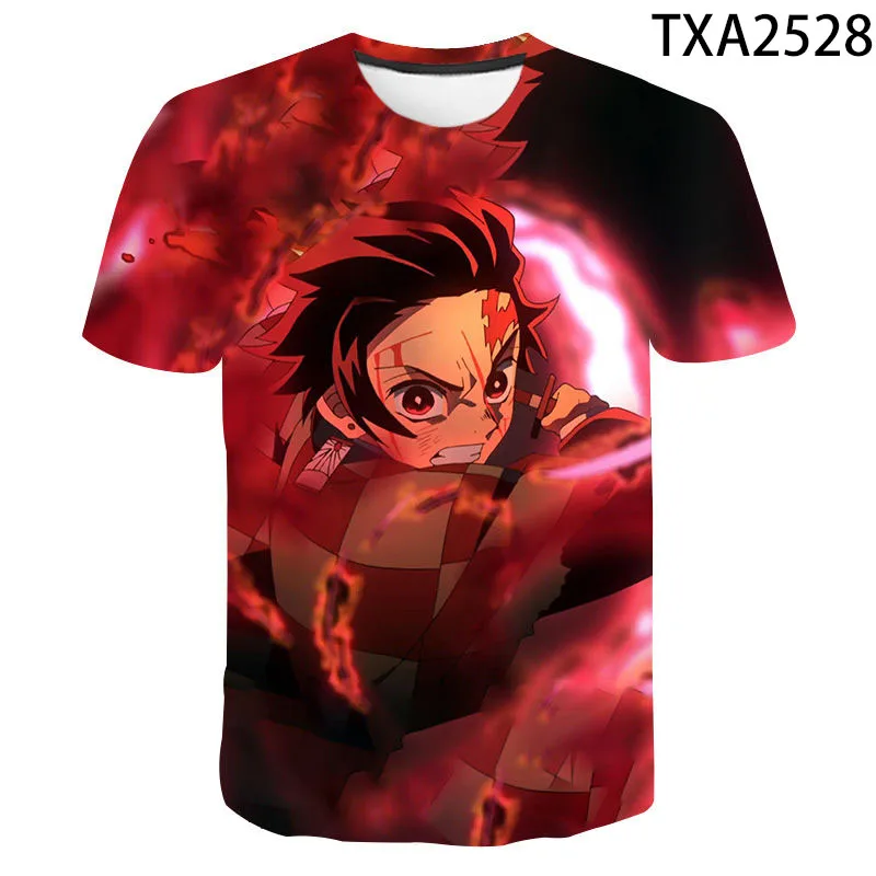 2020 Anime Démon Vrah 3D T-shirt pánske dámske detské Pohode Topy Chlapci Dievčatá Karikatúra Tlače Topy T-shirts