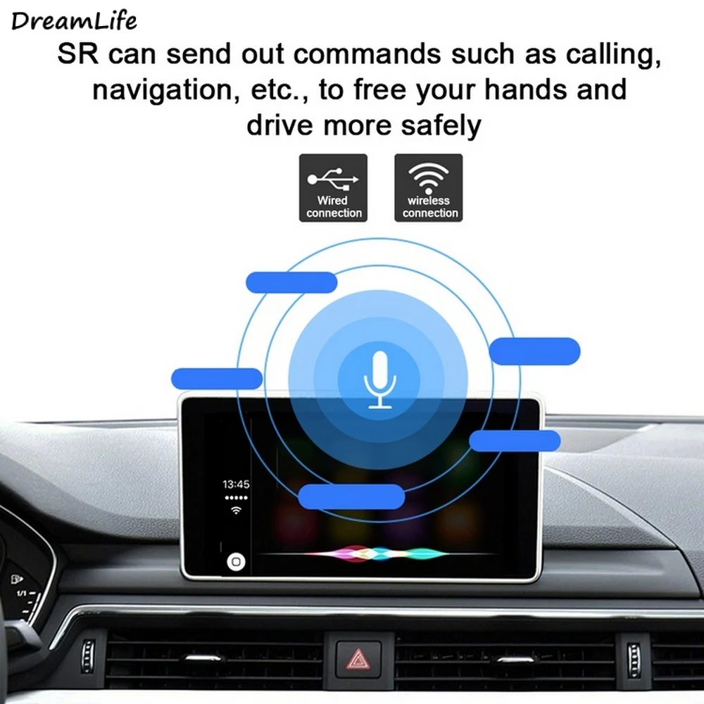 2020 Bezdrôtový Apple CarPlay pre Audi A1 A3 A4 A5 A6 A7 A8 Q2 Q3 Q5 Q7 MMI Auto Play Auto Zrkadlo Zadnej strane Fotoaparátu