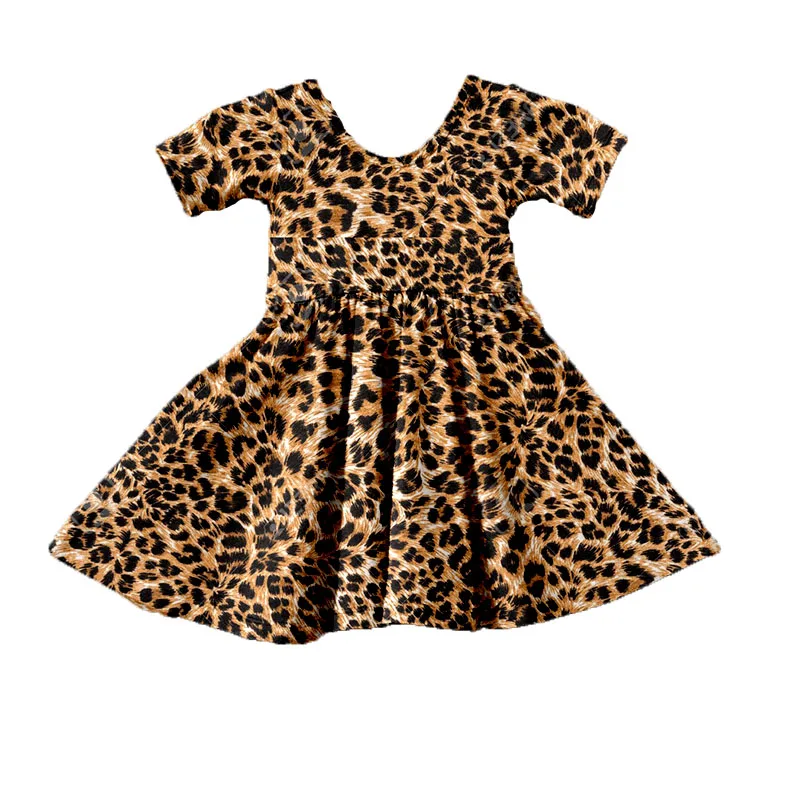 2020 Európa a Spojené Štáty Nové detské Letné Oblečenie Leopard Tlač, Baby, Dievčatá Šaty Chlapec Dievča Party Šaty Princezná