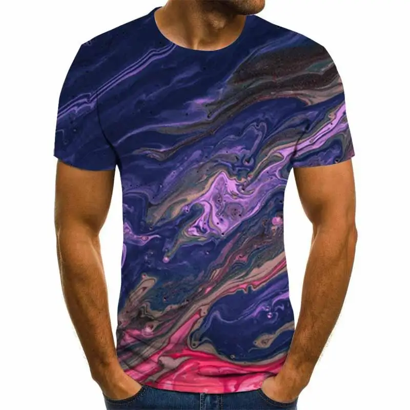 2020 lete nové pánske t-shirt 3D vytlačené t-shirt pánske wild príležitostné O tvaru mužského t-shirt módne 3D tlač T-shirt veľkosti 6XL