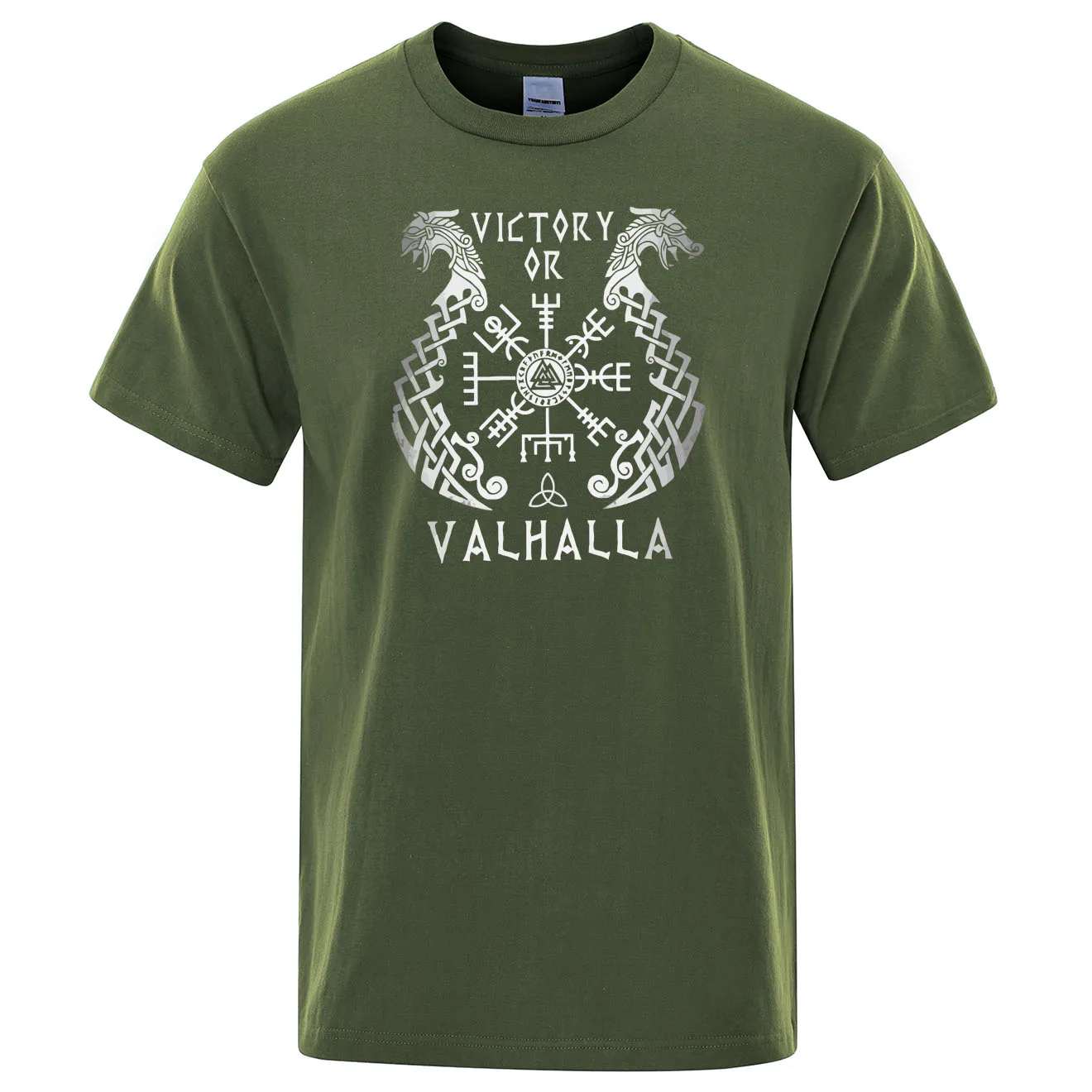 2020 Lete Print T shirt Mužov Krátky Rukáv Viking legenda T-Tričko Retro Classic Tee Tričko Valhalla Odin Topy Pánske Bavlnené Tričko