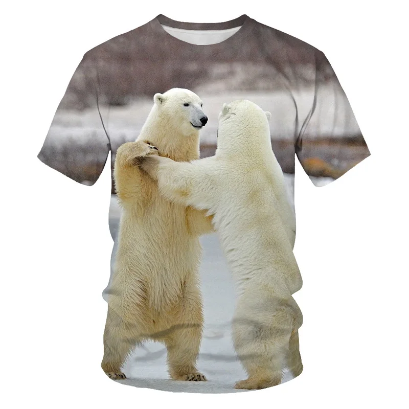 2020 Najnovšie Bear 3D Tlač Zvierat v Pohode Funny T-Shirt Mužov s Krátkym Rukávom Letné Topy Tees Streetwear Módy tričko veľkosť S-6XL