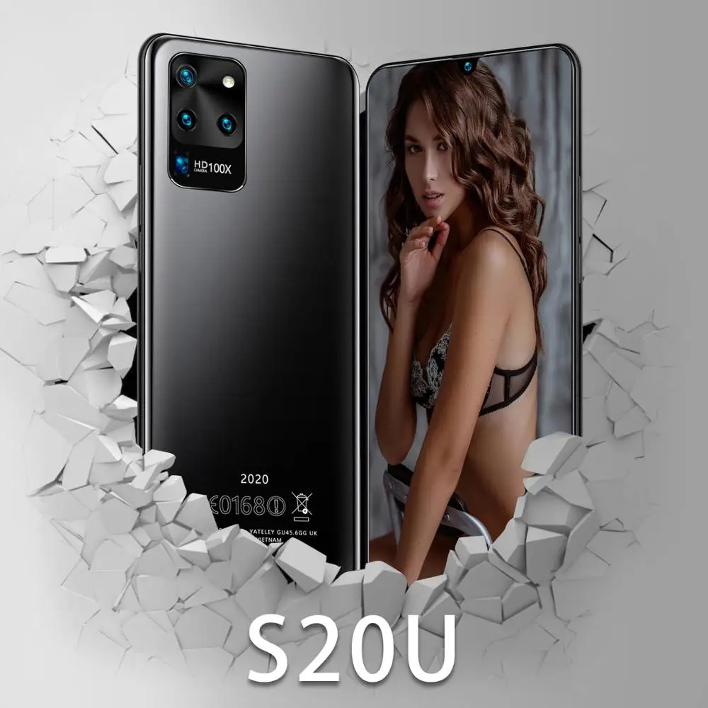 2020 Nové 7.7 Palcový Galay S20U Siete Snapdragon 865 Smartphone 4 Kamery 8G RAM 256G ROM Octa-Core Globálna Verzia S Telefónom Prípade