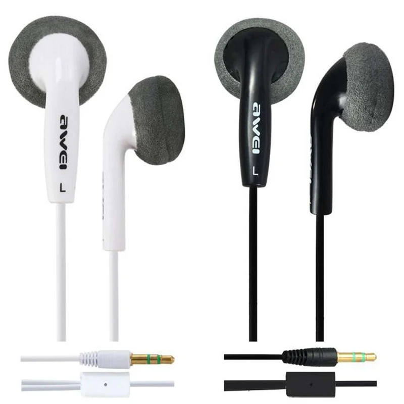 2020 Nové Awei ES-11i Izolácia Hluku In-Ear Slúchadlá Slúchadlá Slúchadlá s Mikrofónom