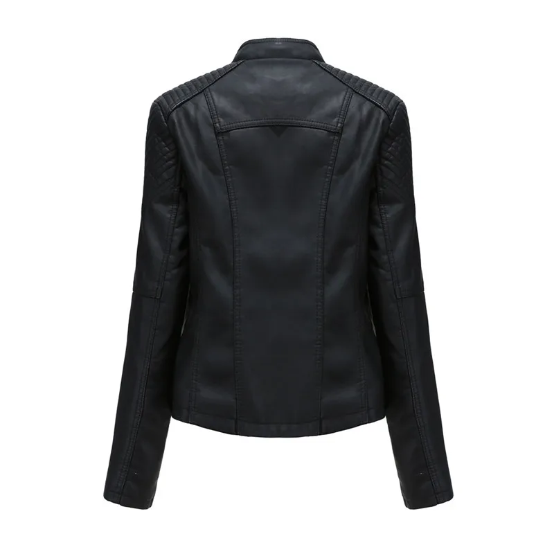2020 nové jeseň/zima ženy kožená bunda Móda Krátkych Vetrovka slim kožená bunda dámy motocyklové Oblečenie M131
