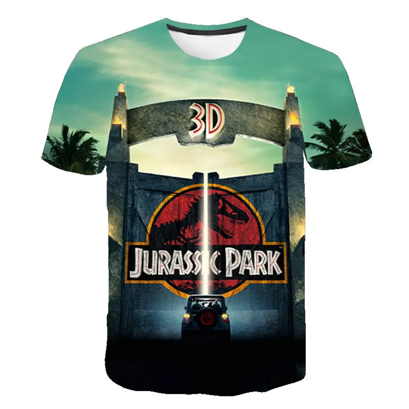 2020 Nové Jurský Park T Shirt Muži Ženy 3D Vytlačené T-shirt Bežné Zábavné Topy Jurský Svete Tees Deti, Chlapec a Dievča Cool tričko
