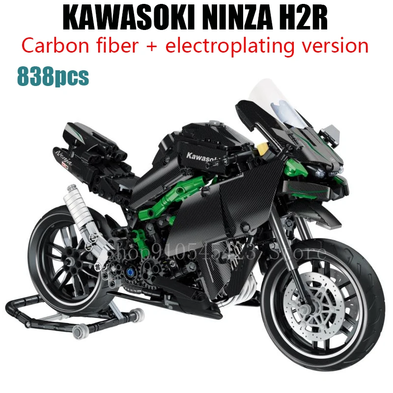 2020 NOVÉ MOC Techniku, Tvorca Expert Ninja H2R Motocykel Závodná DIY Stavebné Bloky Sady Tehly Model Detí Chlapec, Hračky, Darčeky