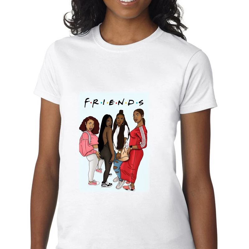 2020 Nové módne najlepšími priateľmi t shirt ženy čierny dievča Grafické Krátky rukáv ženské Tričká tumblr topy tees 90. rokoch t-shirt femme