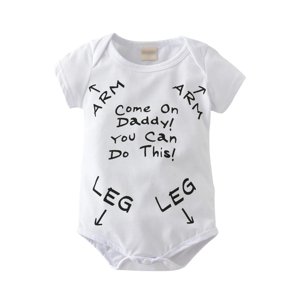 2020 Nové módne Novorodenca oblečenie baby boy girl Remienky-krátke rukávy list Jumpsuit Dieťa Batoľa oblečenie roupas de