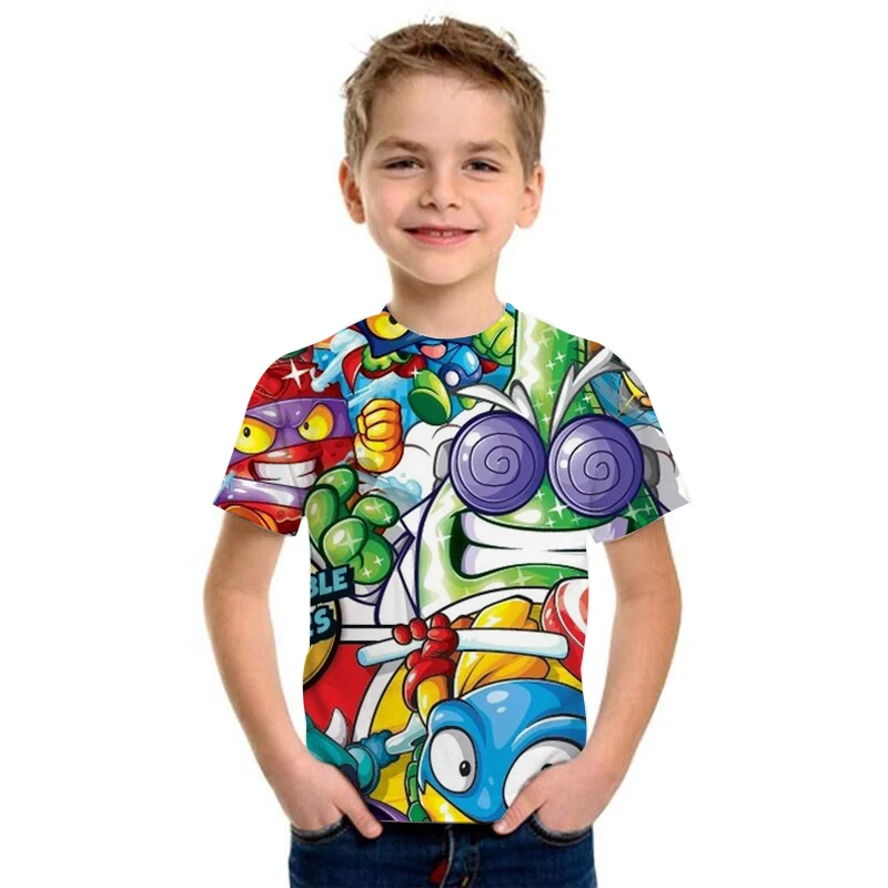 2020 Nové Módne T Letné Tričko Krátky Rukáv O-neck Tričko Superzings Tees Pre Dieťa Boys Deti Bežné Cartoon Topy Dievčatá T-shirt