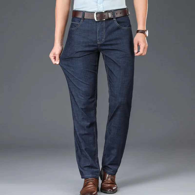 2020 Nové Módne značky džínsy mužov bežné & business džínsy pre mužov džínsové nohavice mužov vysoko kvalitné rovné džínsy homme