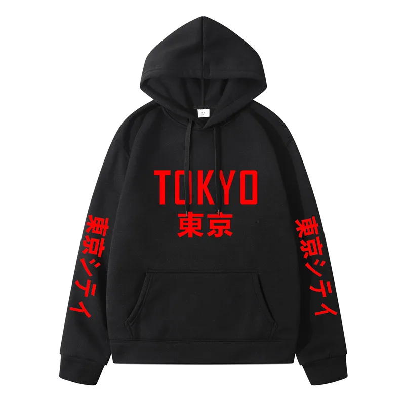2020 Nové Módne Značky, pánske Mikiny Harajuku Hoodies Tokyo City Tlač Pulóver Mikina Hip Hop Streetwear 3XL Plus Veľkosť