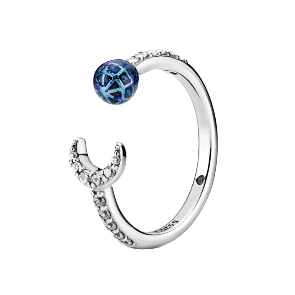 2020 Nové Zimné 925 Sterling Silver Ring Šumivé Snowflake Krúžky Žien Zapojenie Výročie Šperky