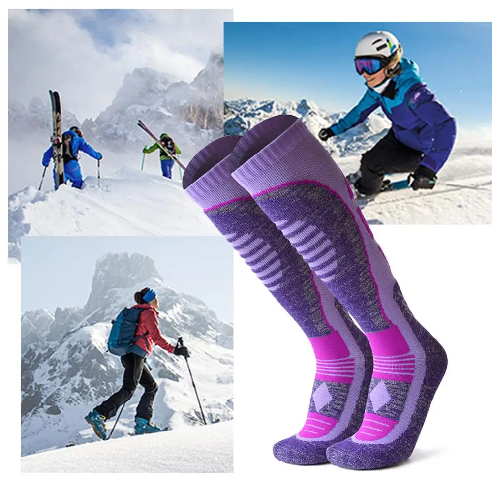 2020 Nové Zimné Lyžiarske Ponožky Mužov Outdoorové Športy Snowboard Zahustiť Bavlnené Ponožky Udržať V Teple Anti-Sveter Beží Dlhé Nohy Lyžovanie Ponožky