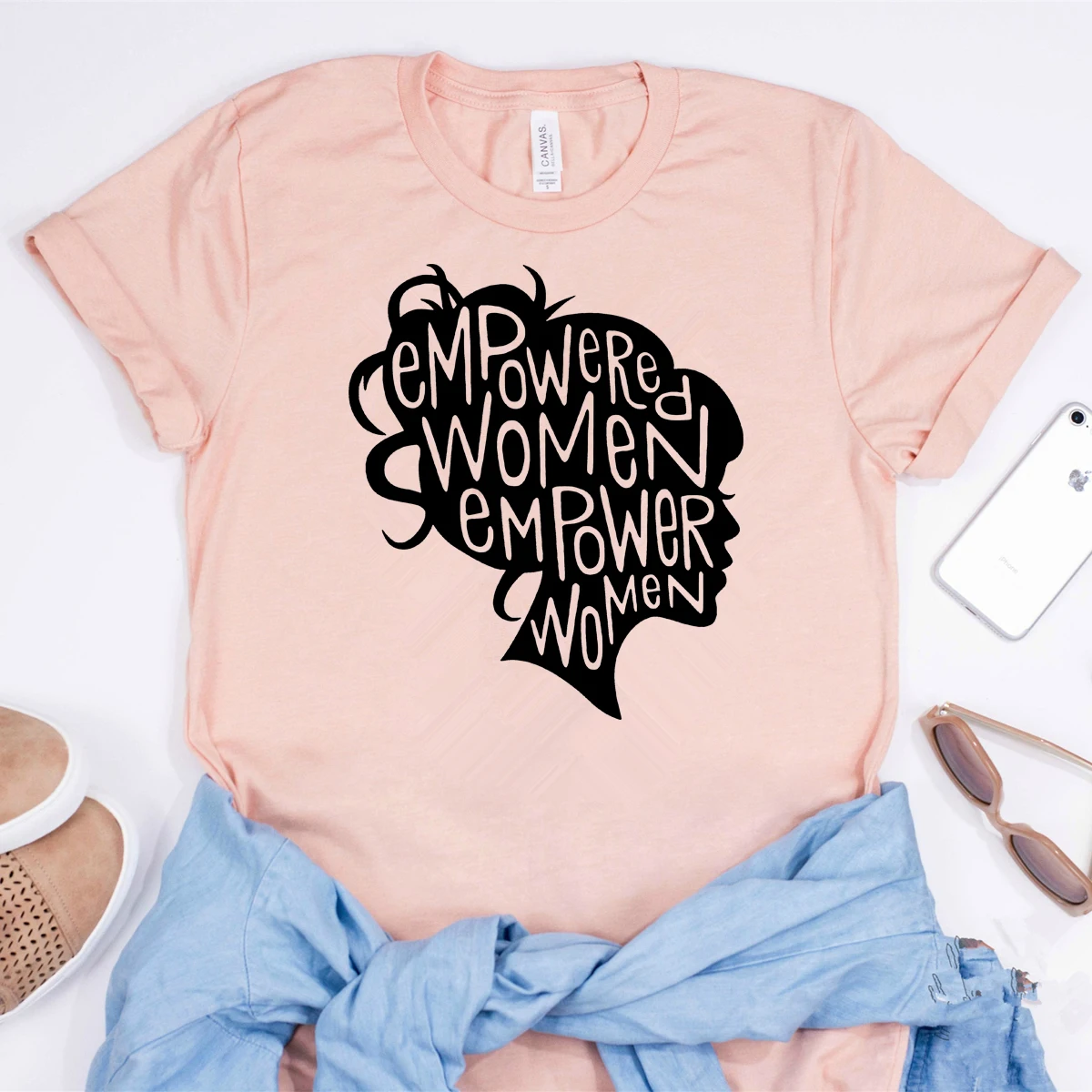 2020 Splnomocnená Ženy Posilniť Postavenie Žien Tričko Cool Feministické Košele Feminism Tee Dievča Moc Grafické T-Shirt