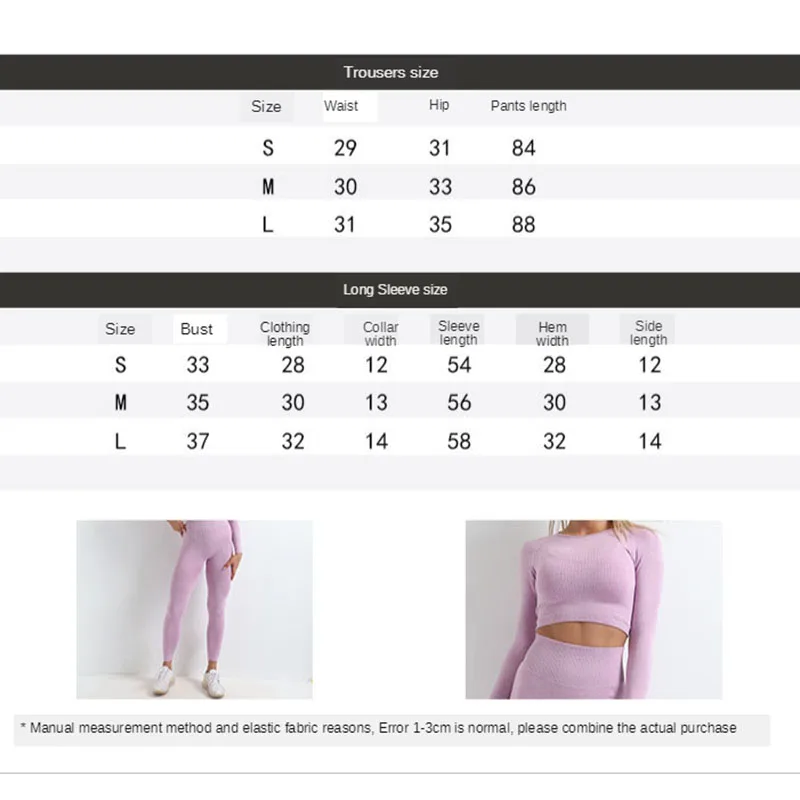 2020 Telocvični Súbor Žien Bezšvíkové jogy nastaviť Fitness Oblečenie Športové bras Dlhý Rukáv Košele Vysoký Pás Legíny Pre Ženy Cvičenie Nastaviť