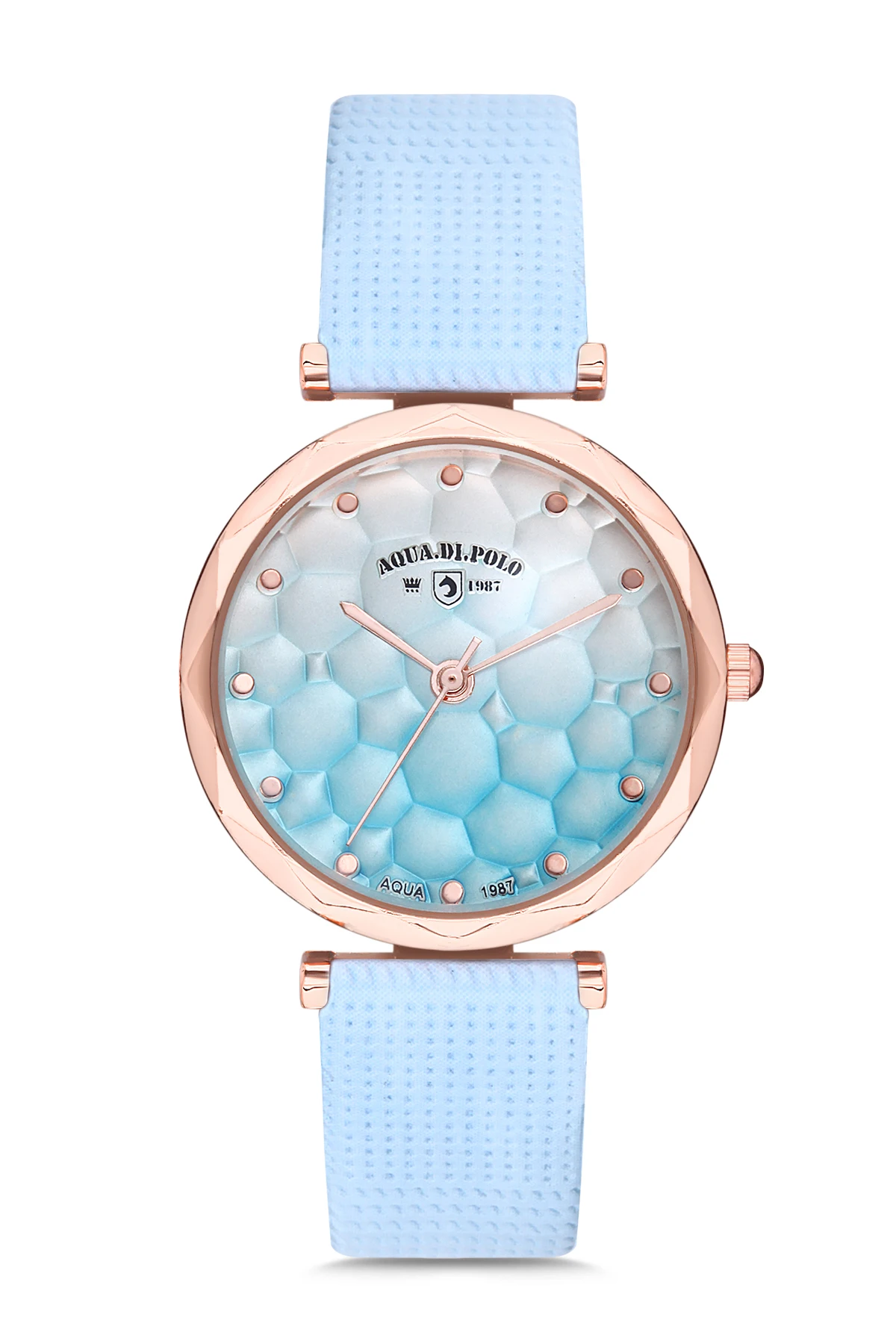 2020 top Značky Luxusné Módne Ženy 'S Blue Kožené náramkové hodinky Quartz Hodiny APSV1-A9432-KDYY2 Aqua di Polo 1987