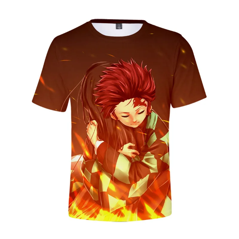 2020 Trendy Démon Vrah Kimetsu Č Yaiba 3D Vytlačené T-shirt Muži Ženy Anime Štýlu Streetwear Tričko Hip Hop Unisex tričko Topy
