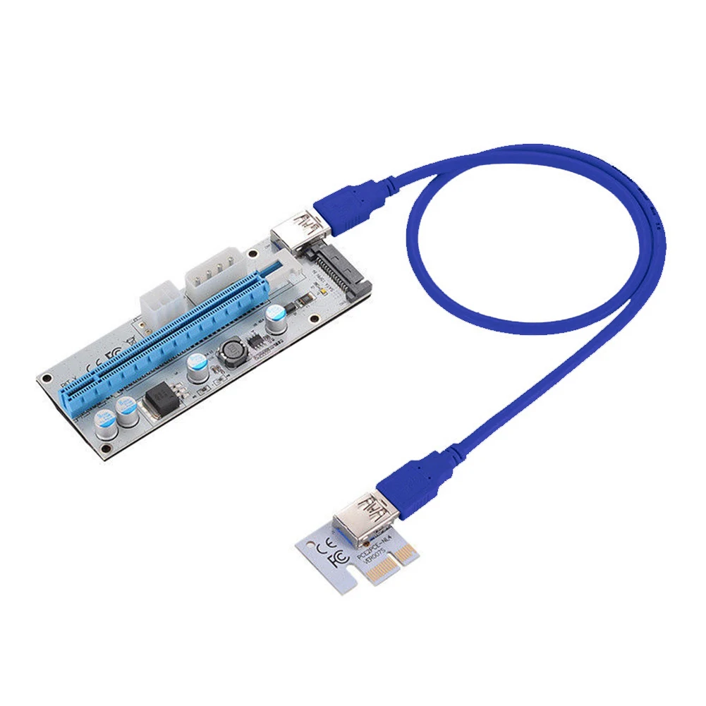 2020 USB 3.0, PCI-E Express 1x Až 16x Ťažba Kábel Extender Stúpačky Karty SATA Adaptér Počítačové Káble a Konektory переходник