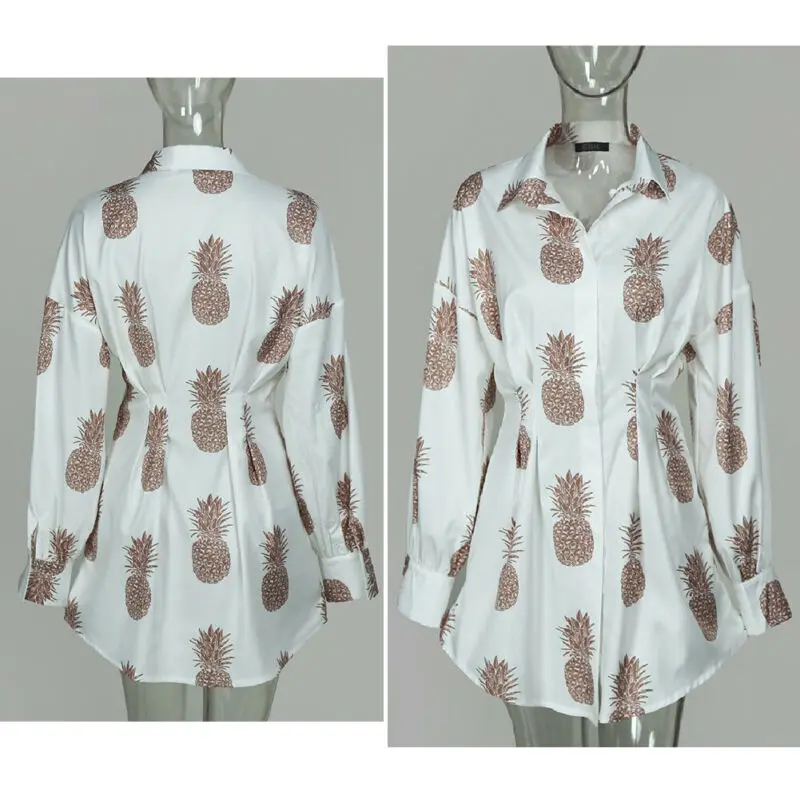 2020 Vadim Gotický Ženy Biele Tričko Šaty S Dlhým Rukávom Office Dámske Elegantné Letné Bežné Vestidos Mujer Mini Tričko Šaty