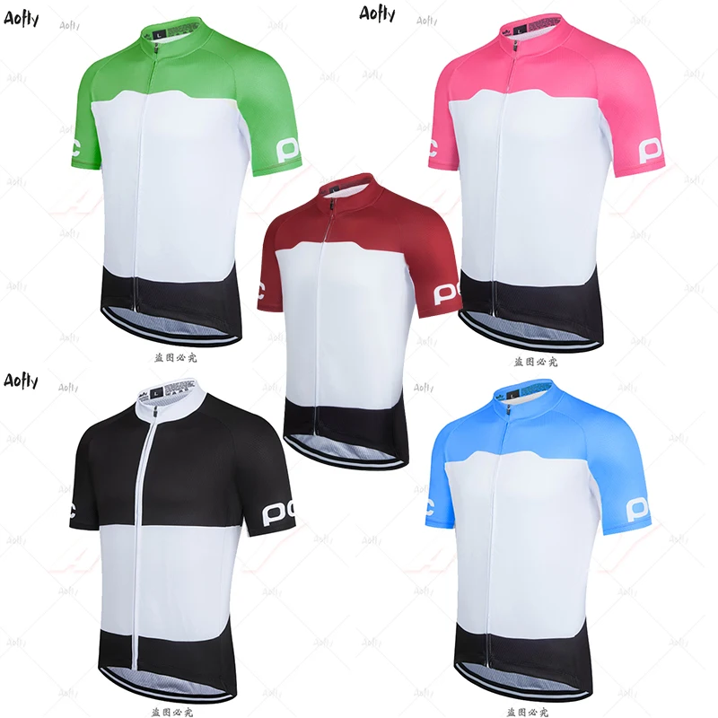 2020man 5 farieb krátky rukáv cyklistika dres sady MTB Cyklistické Oblečenie Rýchle sušenie Ropa Ciclismo Maillot 9D gél pad náprsníkové nohavice