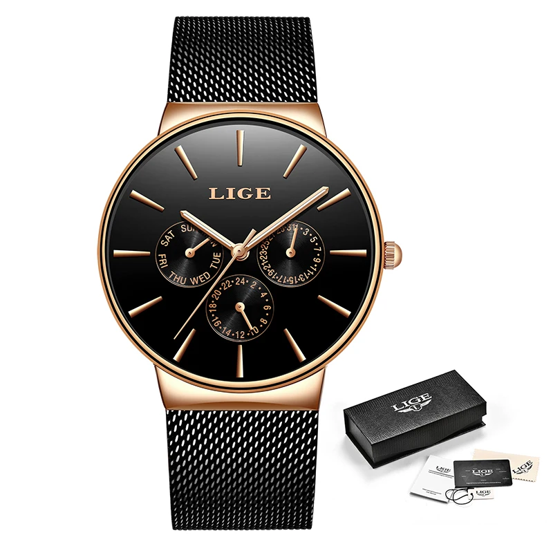 2021 Hodinky Ženy, Super Slim Oka Nehrdzavejúcej Ocele LIGE Top Značky Luxusné Bežné Quartz Hodiny Dámske Náramkové hodinky Relogio Feminino
