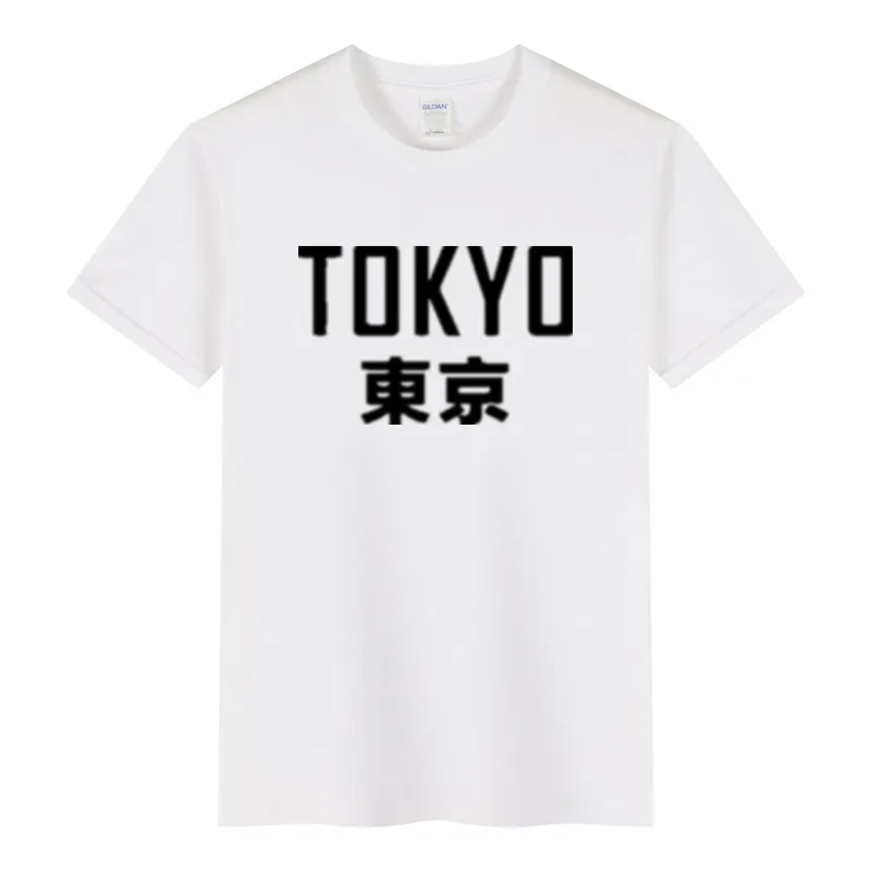 2021 Japonské Tokio Fashion Tričko Mužov Bavlna Priedušná Pánska Krátky Rukáv Fitness Mens t-shirt Tee Tesný Ležérny Top