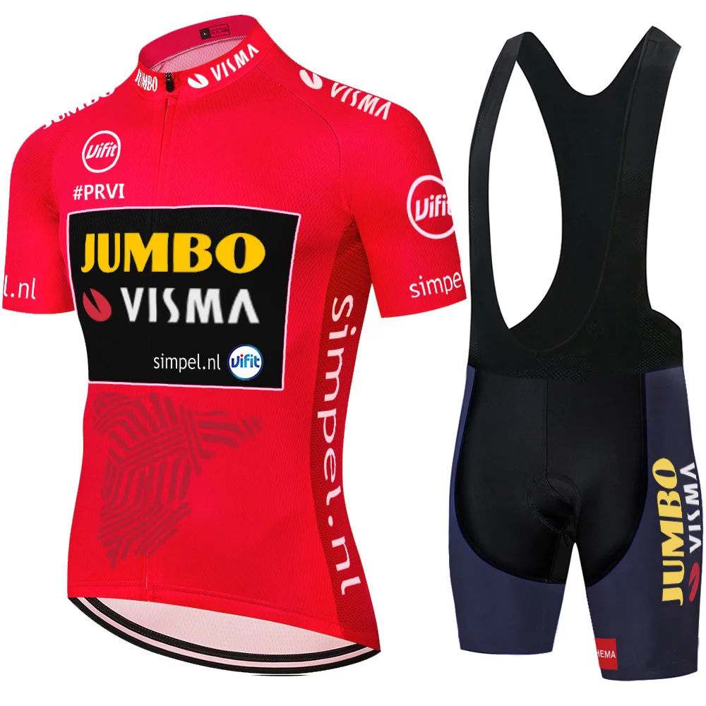 2021 JUMBO VISMA Cyklistika Dres Lete Horských Bicyklov Oblečenie Pro Požičovňa ropa de bicicleta Športové Vyhovovali 20D cyklistické oblečenie
