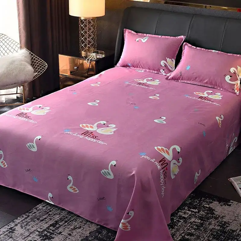 2021 Kapela Výzdoba Domov Úplne Nové obliečky Polyesterové Textilné posteľná bielizeň Prehoz Ploché Kvet Mäkké Teplé 1Pcs Prestieradlá